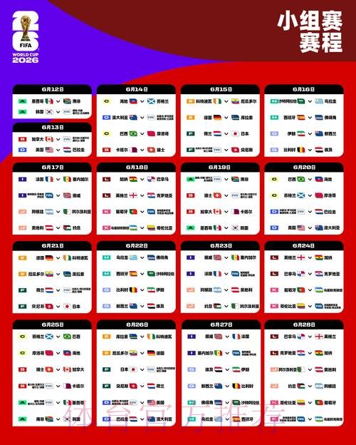 2026世界杯赛程今日赛事详情在哪里看