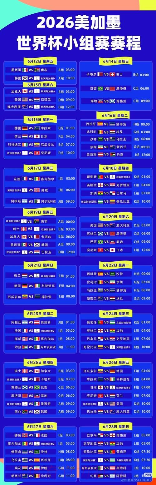 2026世界杯直播详细安排高清直播怎么看 2026世界杯直播详细安排高清直播怎么看